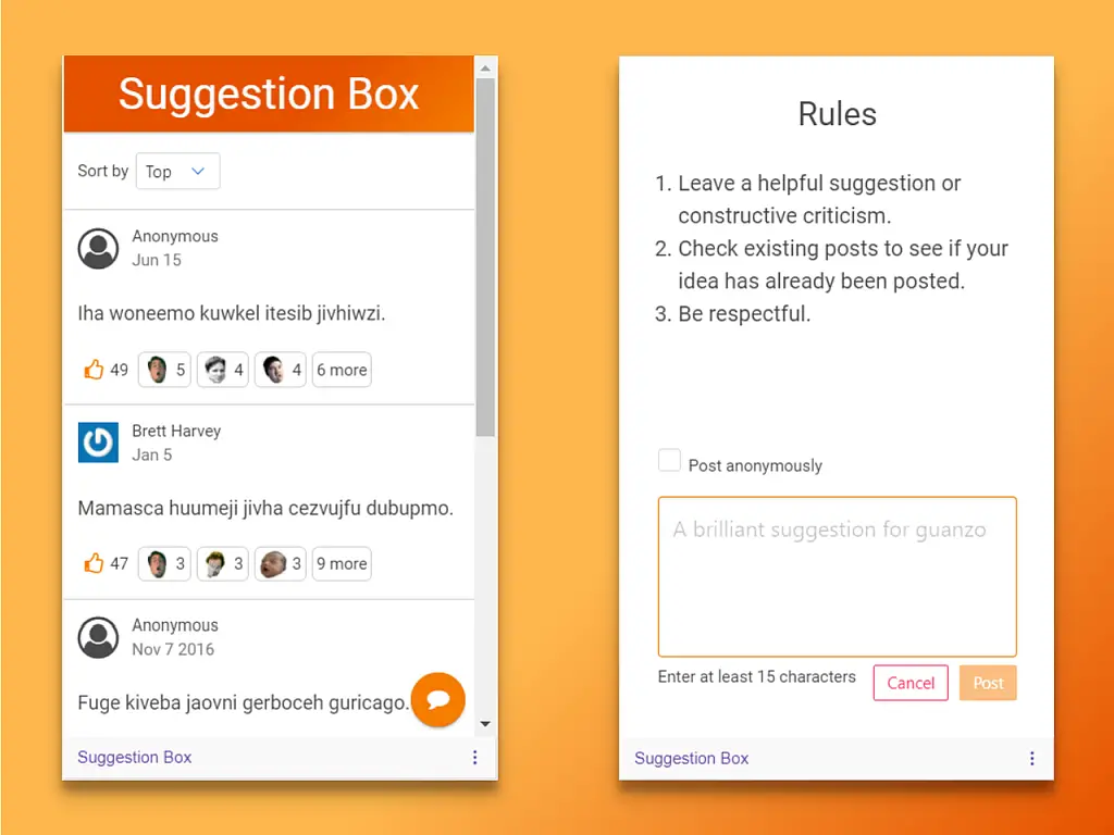 Suggestion Box Twitch Extension