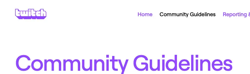 twitch community guidelines