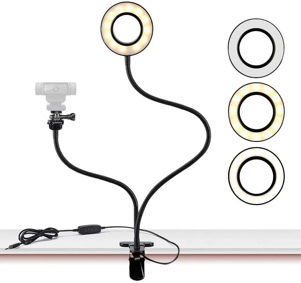 AceTaken ring light and webcam stand