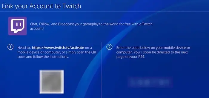 link twitch to ps4