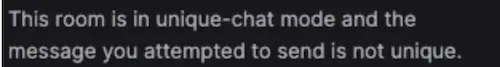 unique chat mode warning twitch