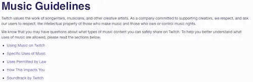 twitch music guidelines